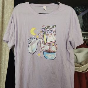 ROMWE Lavender Graphic Tee